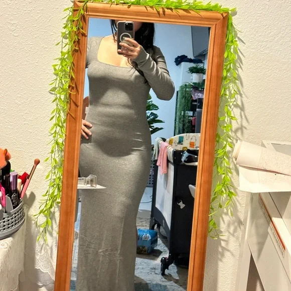 SKIMS | Dresses | Skims Grey Dress | Poshmark